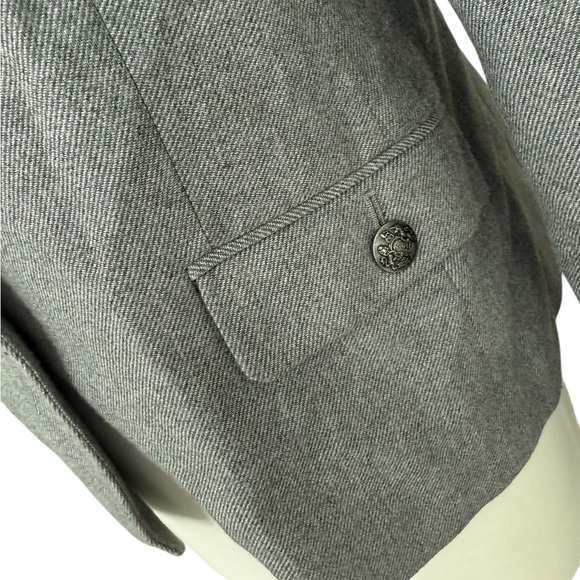 New Banana Republic Wool Light Gray Women's Blazer Size 14 - Picture 3 of 10